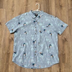 Billabong Light Blue Tropical Print Shirt